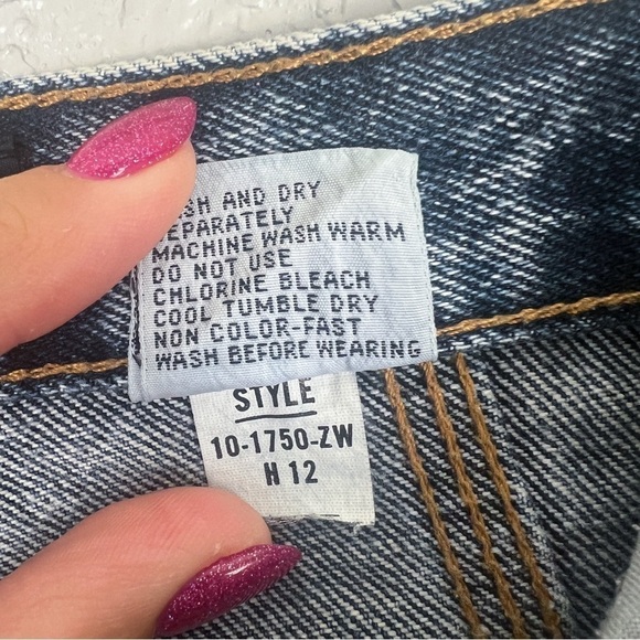 Jordache Vintage 80's Stonewash Jeans Embroidered Rose Logo High-Rise 13/14 - Picture 12 of 13